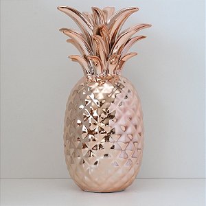 Abacaxi de cerâmica Rose Gold 10x25