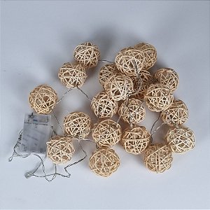 Cordão de luz - Ratan branco