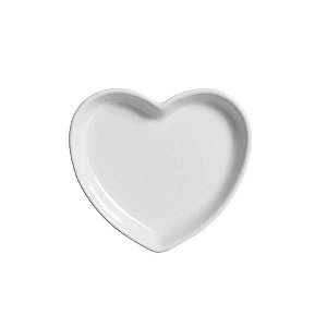 Travessa coração Branco P (12x11cm)
