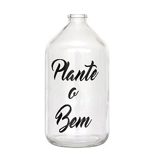Vaso garrafa de vidro - Plante o bem