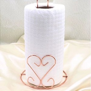 SUPORTE PARA  PAPEL TOALHA DOURADO 28CM TOP0884
