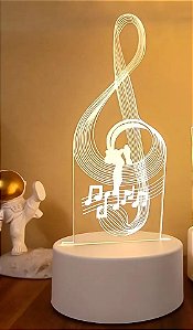 LUMINARIA DECORATIVA 3D - LUZ QUENTE - USB 20.2*7.3CM TOP1795