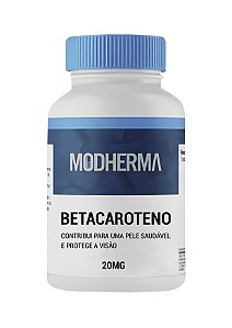 Betacaroteno 20mg - 60 Cápsulas | Tenha uma pele saudável e bronzeada