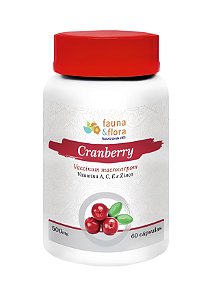 Cranberry (Vaccinium macrocarpon) - 60 cápsulas | Fauna e Flora