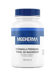 Fórmula Premium Pool de Magnésio – Equilíbrio, Energia e Função Cerebral 30 Cápsulas - Dr. Ricardo Ferraz