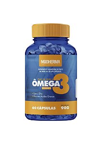 Ômega 3 Modherma - EPA 500mg - DHA 200MG | Selo de Qualidade MEG-3