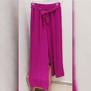 Calça Pantalona tecido Duna Pink