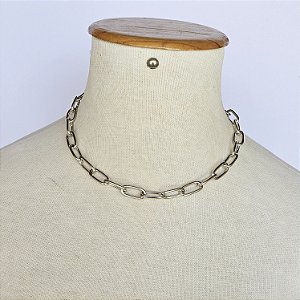 Colar correntaria prata