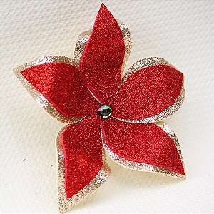 Flor na avenida vermelha