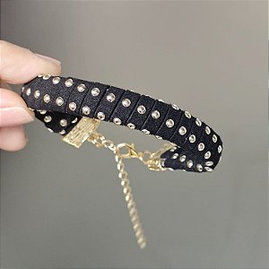 Pulseira pinos preta