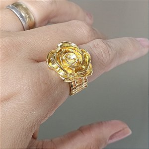 Anel ajustável flor