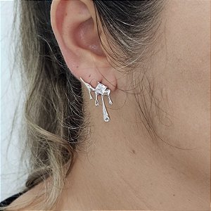 Earcuff derretido prata