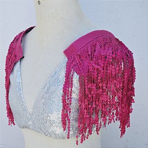 Ombreira franja patê pink