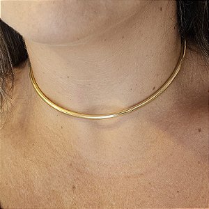 Colar Aro slin dourado