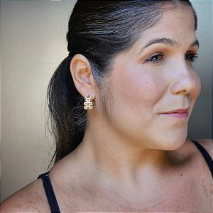 Argola teddy dourado