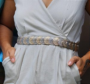 Cinto moedas metal dou