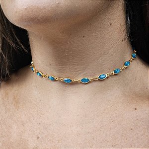 Choker azul
