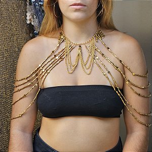 Ombreira de corpo miçangas