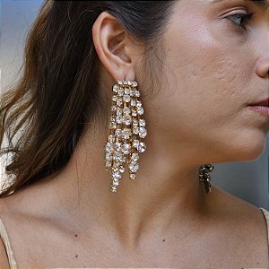 Brinco cachoeira dourado