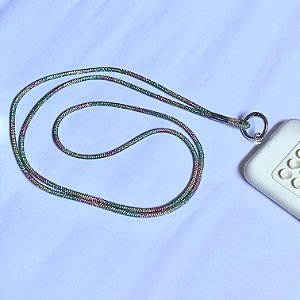 Corda de Celular Brilhante Arco-Íris