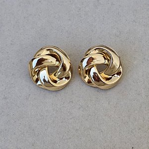 Brinco rosca dourado