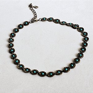Choker bossa turquesa