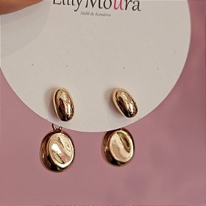 Brinco haste dourado