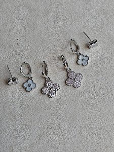 Trio misto trevo prata pérola