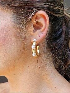 Argola fosca maya perola dou