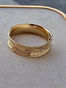 Bracelete articulado casca dourado