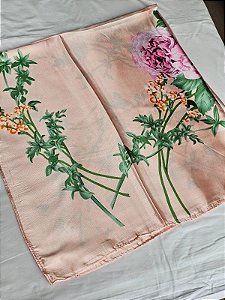 Lenço cerejeira rosa claro