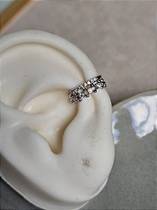 Piercing fake coroa prata