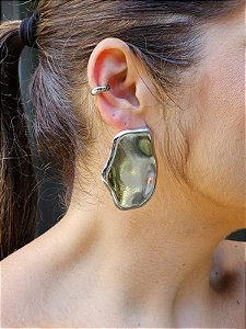 Brinco maxi orgânico prata