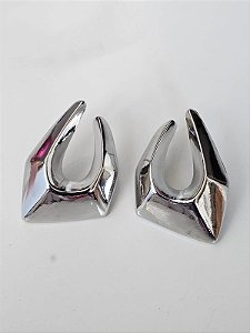 Brinco recortado prata