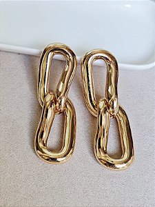 Brinco abs elos dourado