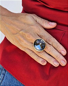 Anel shine ajustável fumê