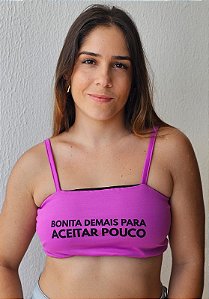 Top Bonita demais para aceitar pouco uva