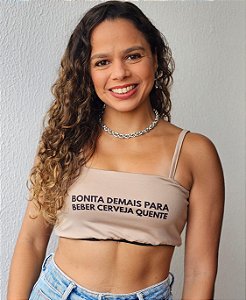 Top Bonita demais para beber cerveja quente caramelo