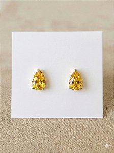 Brinco gotinha amarela