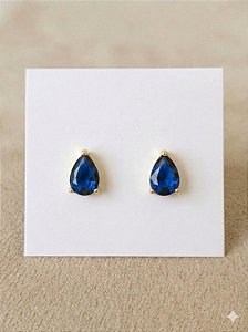 Brinco gotinha azul