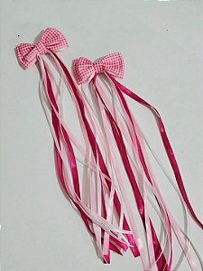 Laço junino duplo rosa