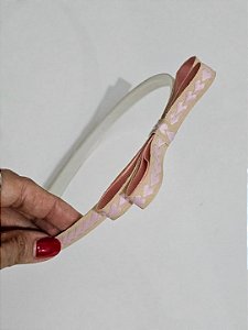 Tiara infantil fita corações