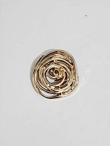 Broche flor dourada