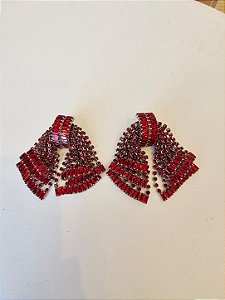 Maxi brinco laço vermelho
