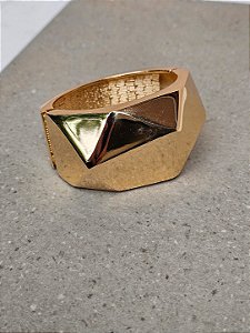 Bracelete articulado diamantado dourado