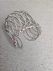 Bracelete ovalado prata