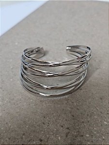 Bracelete linhas prata