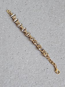 Pulseira elo misto
