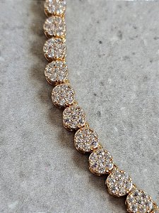 Riviera flor cristal dourado