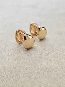 Argola gota clique dourado